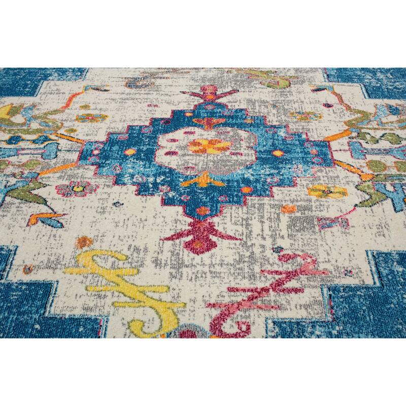 Noori Rug Sapphire Distressed Delma Multicolor Area Rug