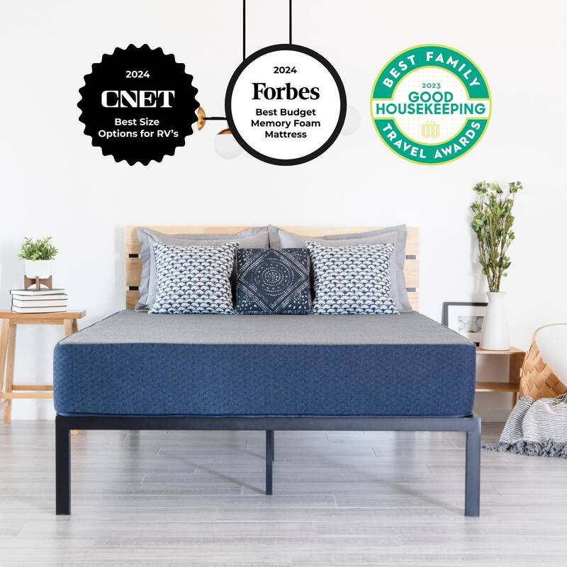 Dreamfoam Bedding Chill 6" Gel Memory Foam Mattress |Olympic Queen 66x80
