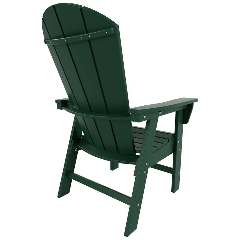 Polytrends Laguna Casual Upright Adirondack Chair (Set of 2)