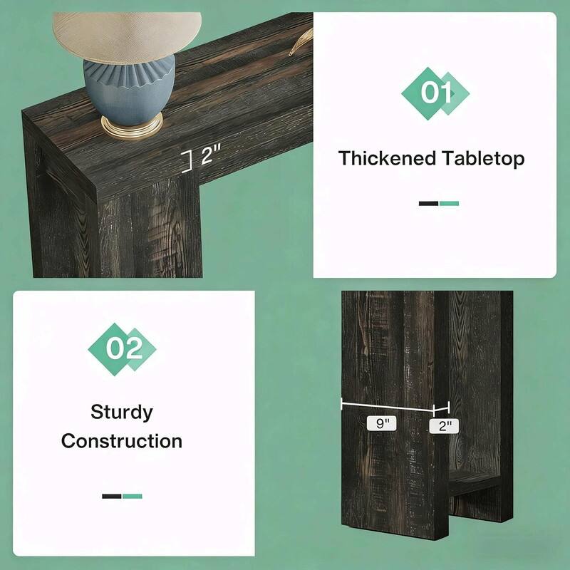 Modern Freestanding Sofa Table - Coffee and Hallway Table