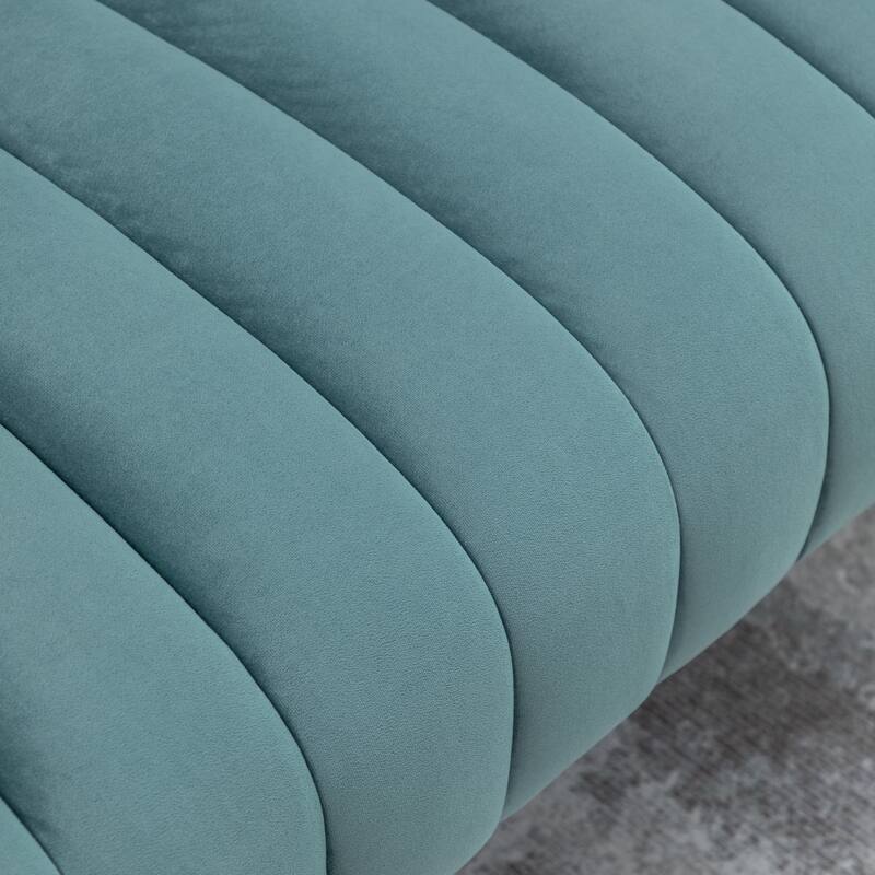 SEYNAR Velvet Upholstered Accent Chair and Loveseat Set