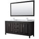 Daria 72-inch Double Vanity, Marble Top, 70-inch Mirror - Bed Bath 