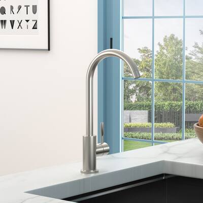 Single Handles Stainless Steel Kitchen Sink Faucet In Brushed Nickel