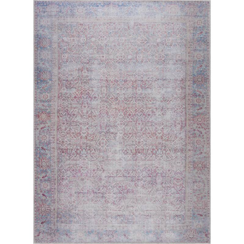 Hauteloom Georgia Machine Washable Persian Oriental Traditional Area Rug