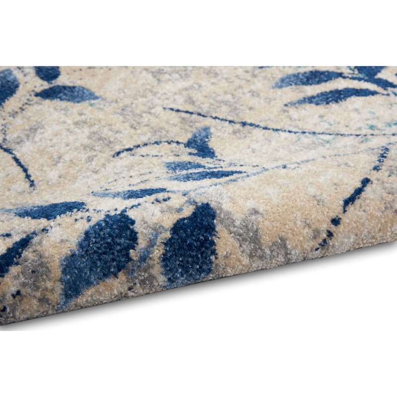 Calvin Klein River Flow Contemporary Botanical Area Rug