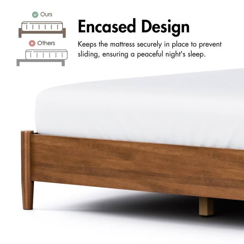 Furniture of America Beau Midcentury 4-Piece Kids Boucle Platform Bedroom Set