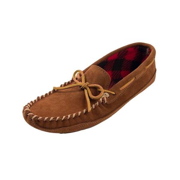 minnetonka double bottom fleece moccasin
