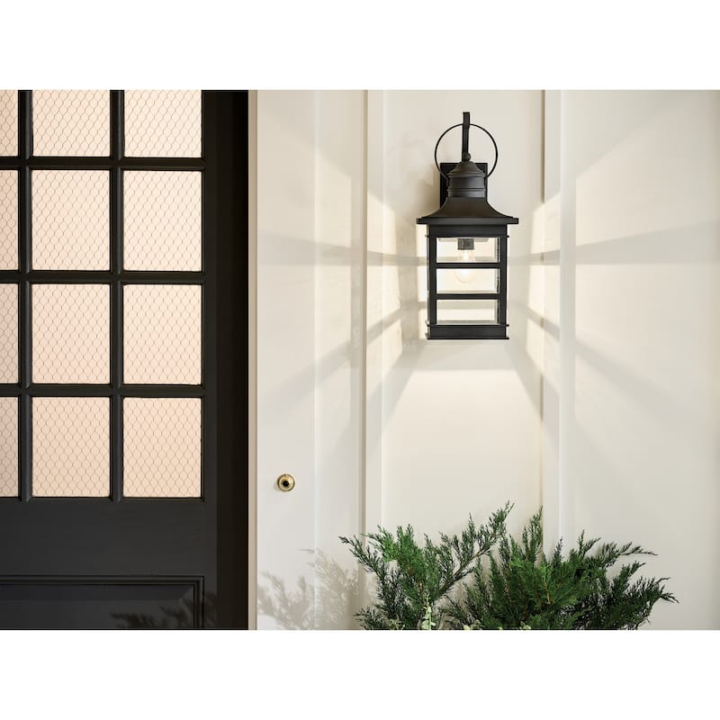 Kichler Lighting Grand Ridge 16-in 1-Light Weathered Zinc Outdoor Wall Light