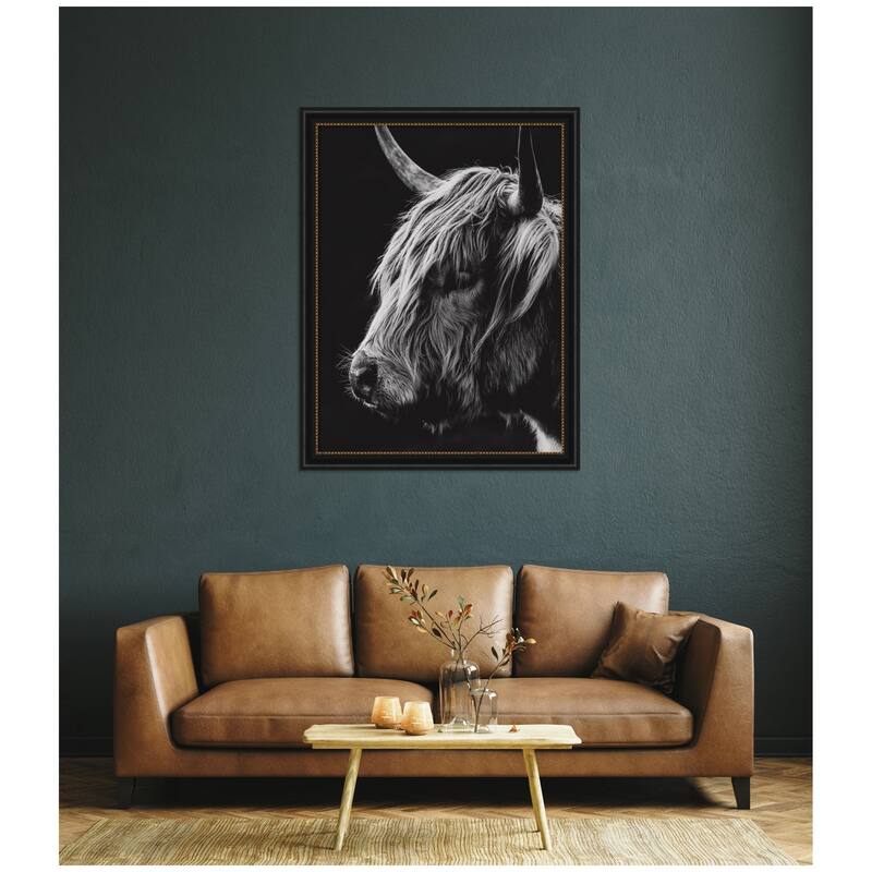 Kate and Laurel Scottish Highland Vertical by Crystal Lynn Collins Framed Wall Art Print