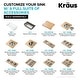 preview thumbnail 142 of 141, KRAUS Kore Workstation Drop-In Stainless Steel Kitchen Sink