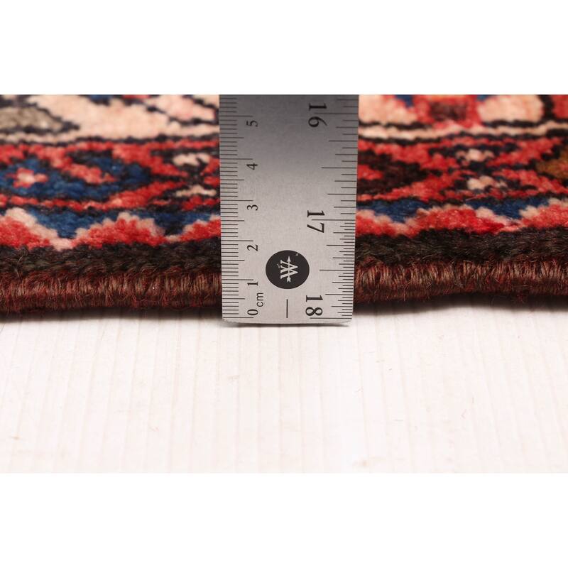 ECARPETGALLERY Hand-knotted Andelz Red Wool Rug - 3'6 x 10'4