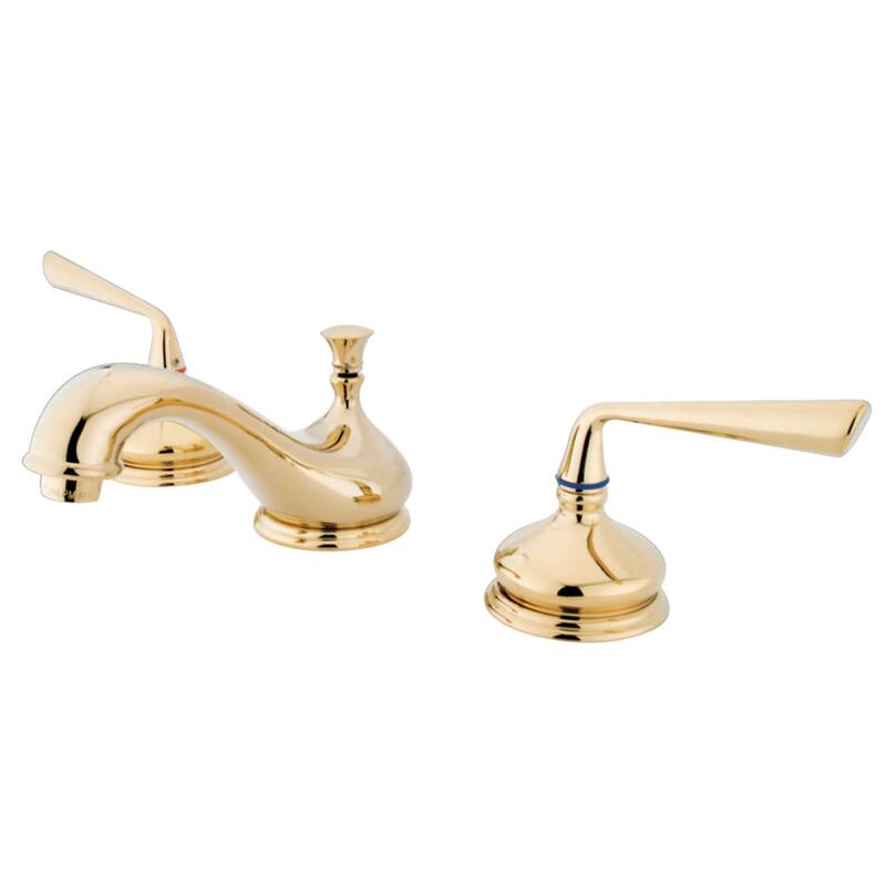 Kingston Brass Silver Sage Widespread Bathroom Faucet with Pop-Up