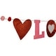 preview thumbnail 5 of 4, 5' Glittered "Love" Valentine's Day Wall Banner Decoration