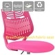 preview thumbnail 34 of 36, HomyLin Plastic Mesh Adjustable Armless Desk Chair with Rolling Wheels Kids Teen