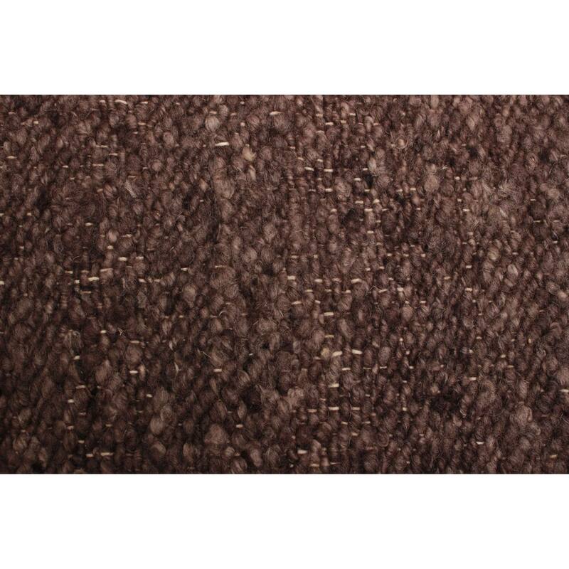 ECARPETGALLERY Braid weave Sienna Charcoal Wool Rug - 4'0 x 6'0