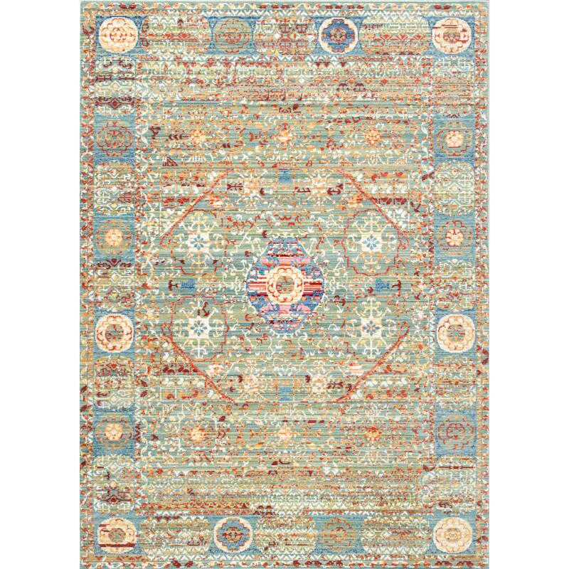 Nuloom Vintage Persian Inspired Faded Medallion Area Rug