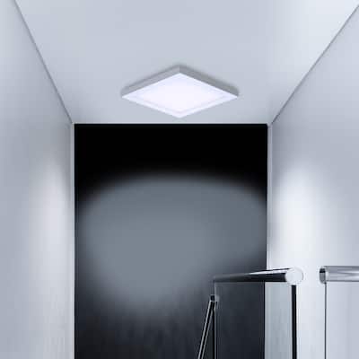 Amax Lighting LED Edge lit square light Dimmable 18W in White Finish