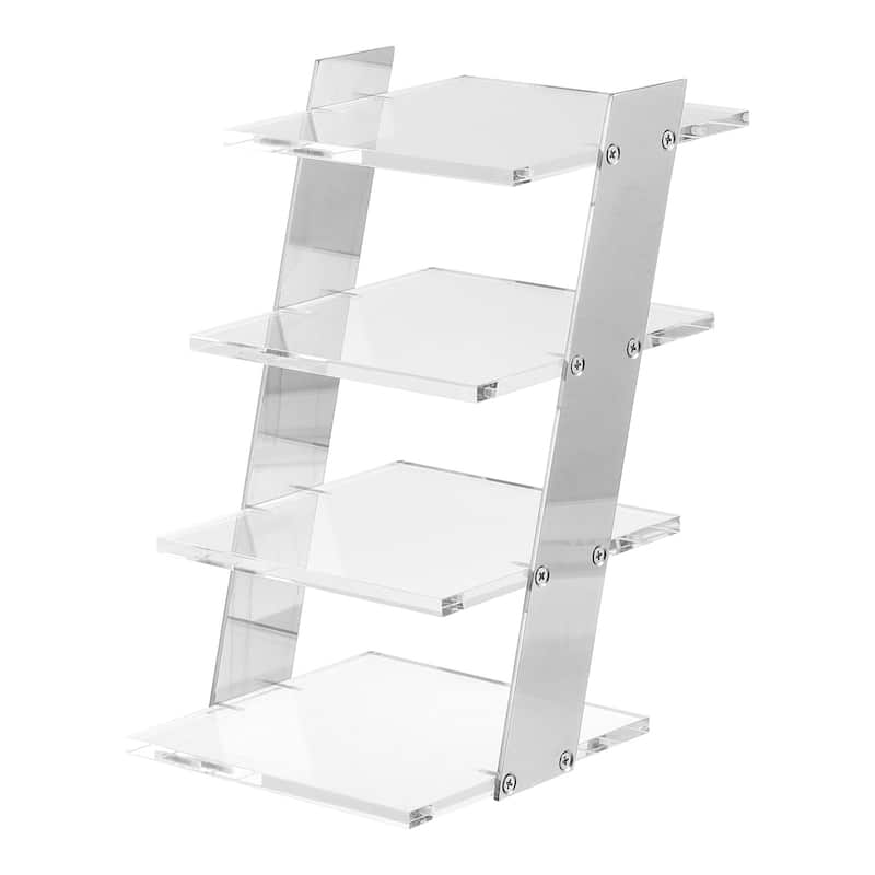 Sunglasses Display Stand, 1Pcs Transparent Acrylic 4-tier Sunglass Rack
