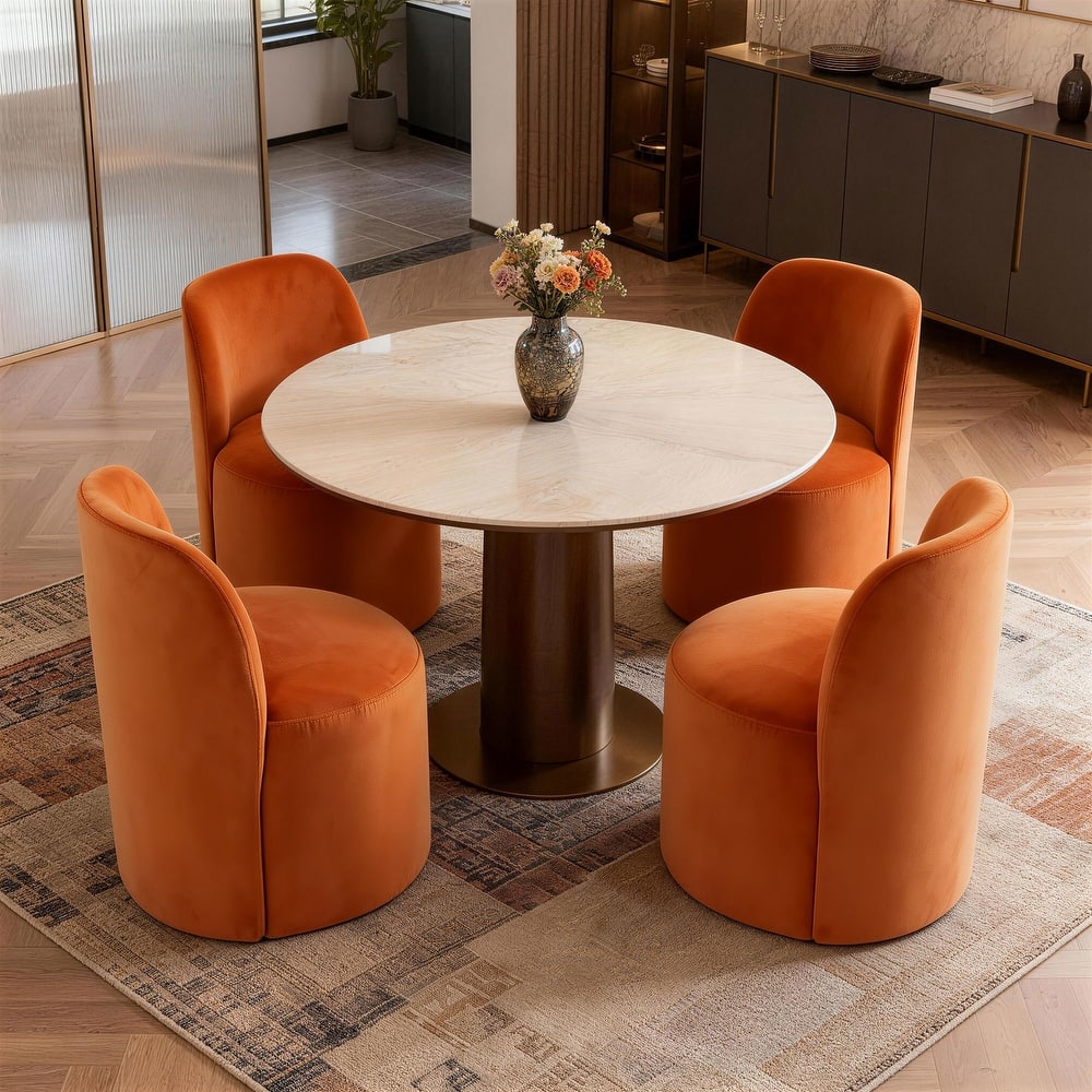 Modern Barrel Dining Chair for Dining Room