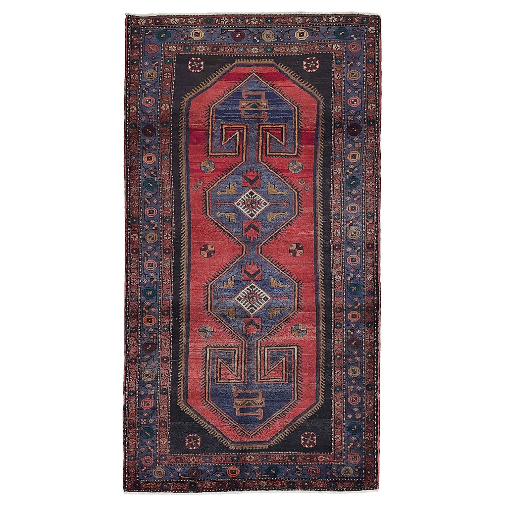 ECARPETGALLERY Hand-knotted Konya Anatolian Red Wool Rug - 4'6 x 8'4