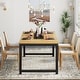 preview thumbnail 9 of 16, Industrial Rectangular Dining Table for 6-8 People