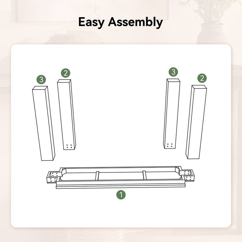 Solid Wood Console Table 70.9-Inch Long Narrow Sofa Table Behind Couch
