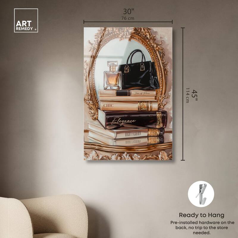 Elegant Glam by the Mirror Acrylic by Art Remedy, Ready to Hang