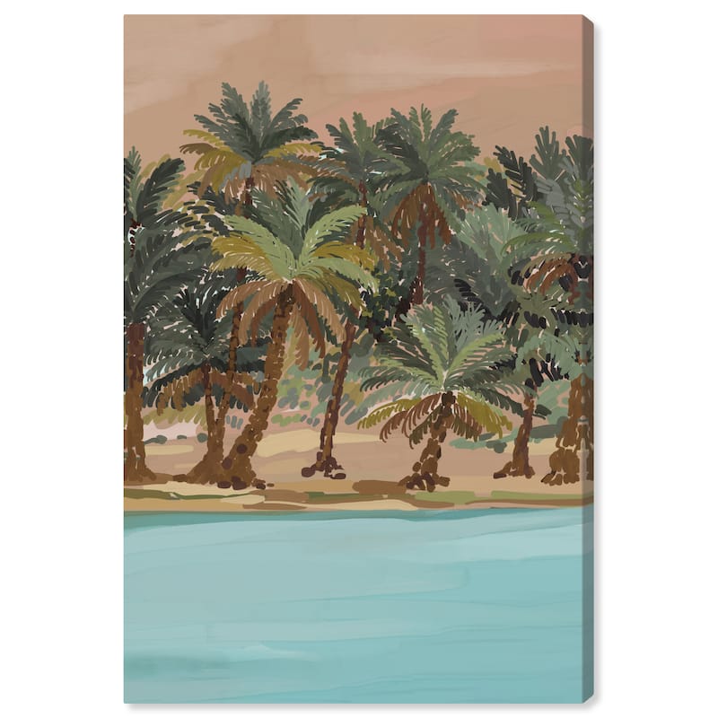 Wynwood Studio Canvas Nautical and Coastal Caribbean Native Beach Blue and Teal Tropical Wall Art Canvas Print