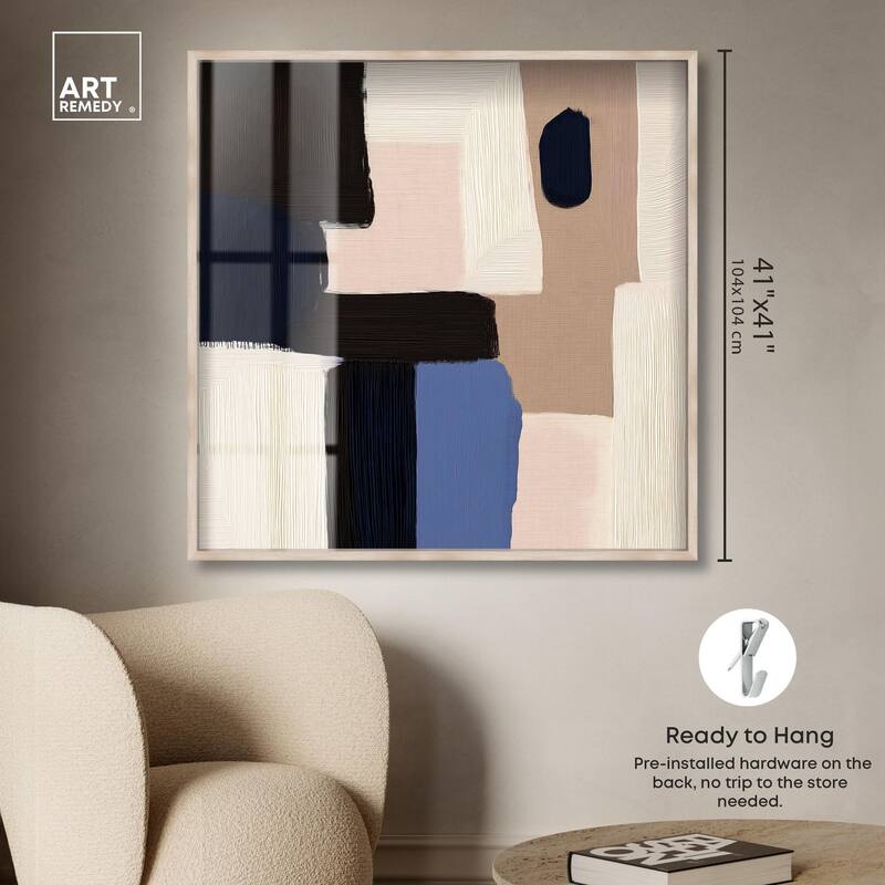 Blue Quietude II Shadowbox by Art Remedy