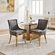 preview thumbnail 39 of 75, GDFStudio - Modern Dining Chair Set with Curved Gold-Plated Legs & Rivet Trim (Set of 2)