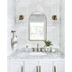 preview thumbnail 17 of 24, Rita Metal Framed Oval Wall Mirror Bathroom Vanity Mirror