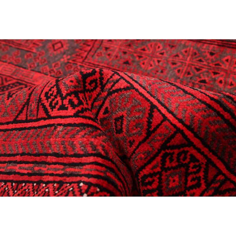 ECARPETGALLERY Hand-knotted Teimani Red Wool Rug - 5'3 x 8'4