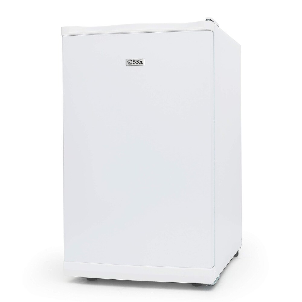 Magic Chef MCUF3S2 Compact Sleek 3 Cubic Foot Freestanding Mini Small  Upright Freezer, Stainless Steel