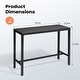 preview thumbnail 9 of 12, Pellebant Patio Outdoor Bar Table Rectangle Pub Table Dining Table