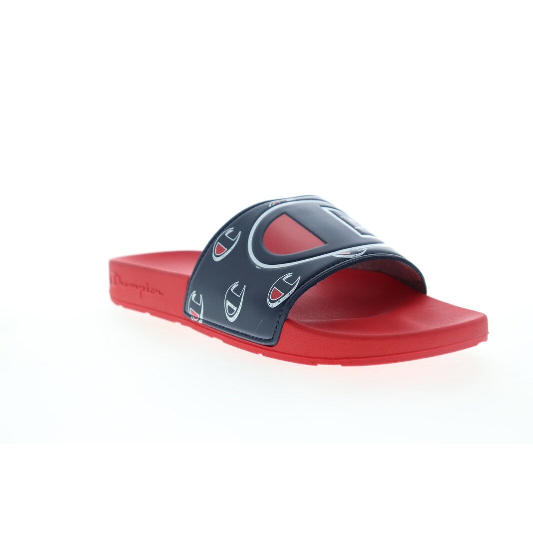 champion ipo repeat red slide sandals