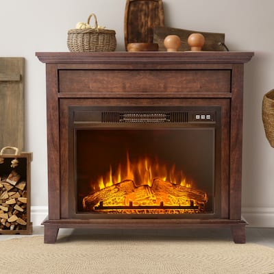 31.65'' /47.6'' Freestanding Electric Fireplace With Mantel