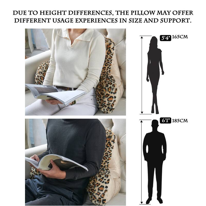 Home Soft Things Animal Pattern FauxFur Bedrest