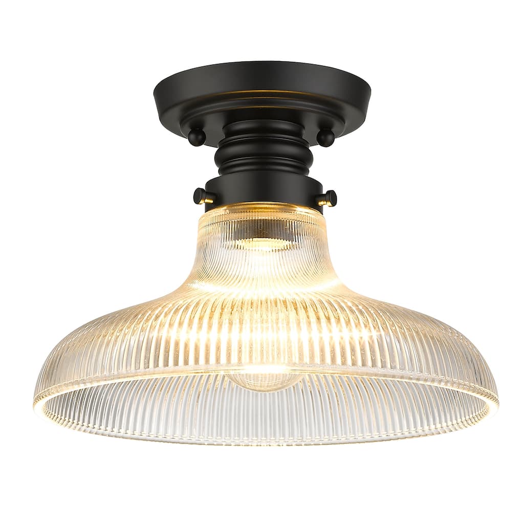 Clary Flush Mount - Matte Black