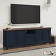 preview thumbnail 16 of 45, Rustic 72-Inch TV Stand with Adjustable Shelves, Hidden Storage - 72" in Width