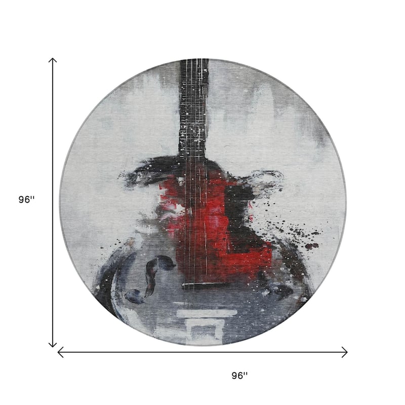 HomeRoots Abstract Transitional Rectangle Outdoor Rug