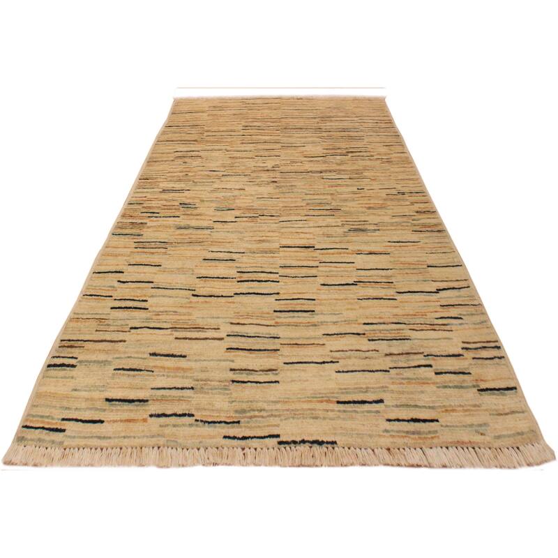 Boho Earthline Gabbeh Hand Knotted Wool Area Rug