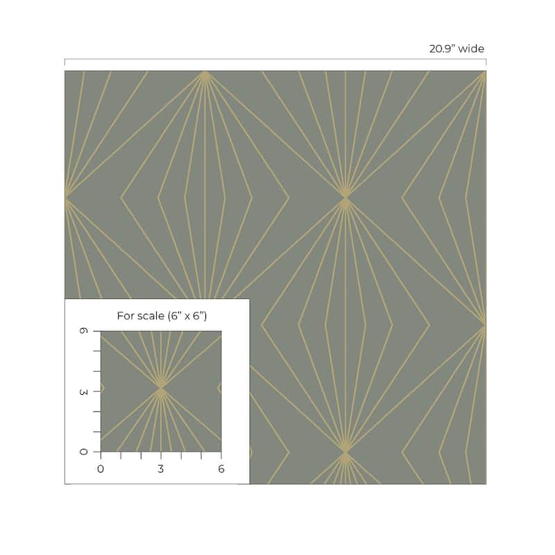 Seabrook Designs Diamond Vector Non-Woven Unpasted Wallpaper