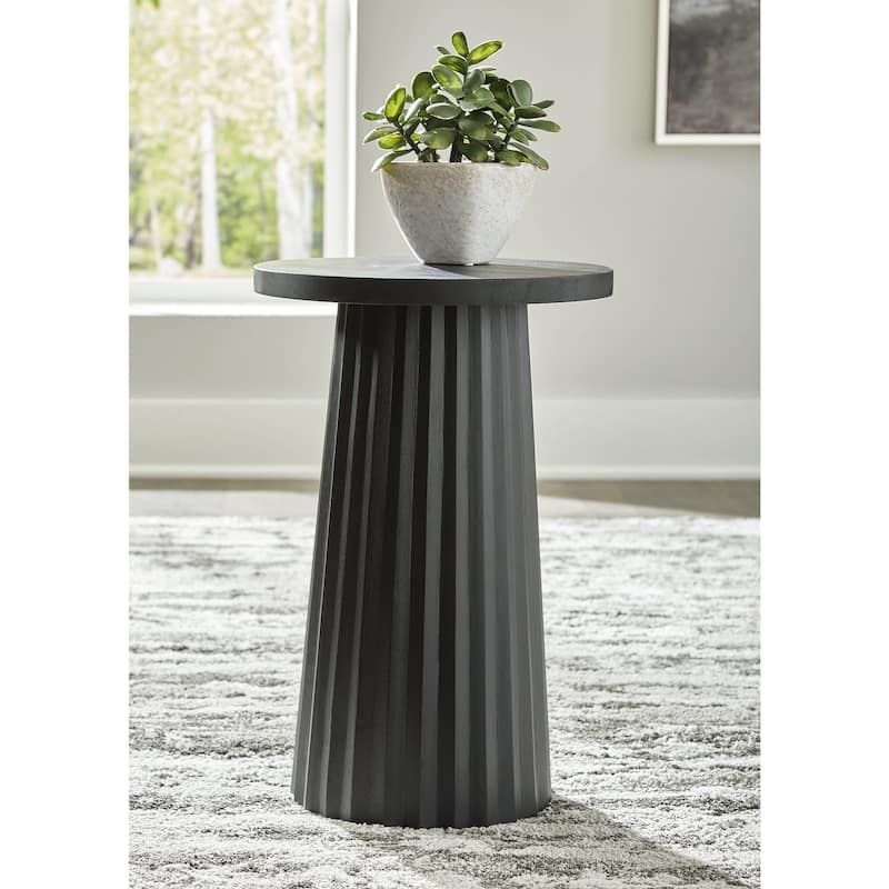 Signature Design by Ashley Ceilby Accent Table - Black - 14"W x 14"D x 21"H