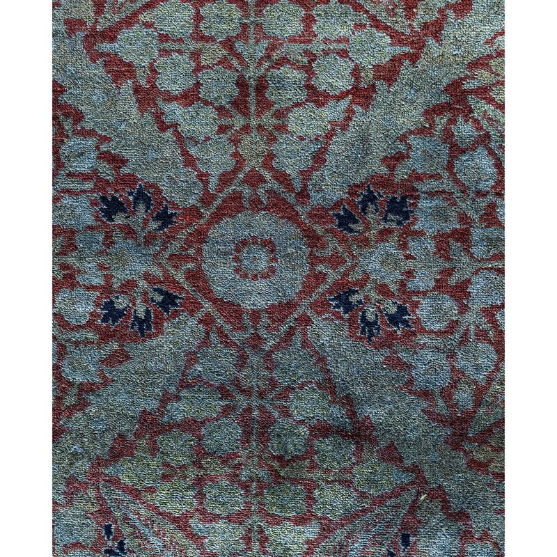 Overdyed One-of-a-Kind Hand-Knotted Area Rug - Gray - 12' 2" x 17' 4"