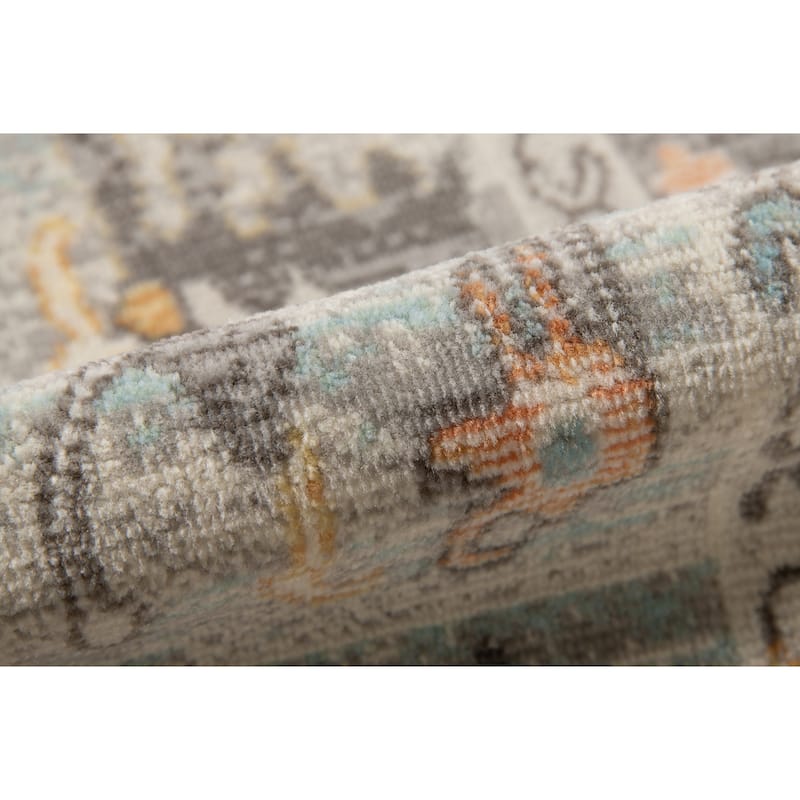 Bohemian Bordered Indoor/Outdoor Area Rug