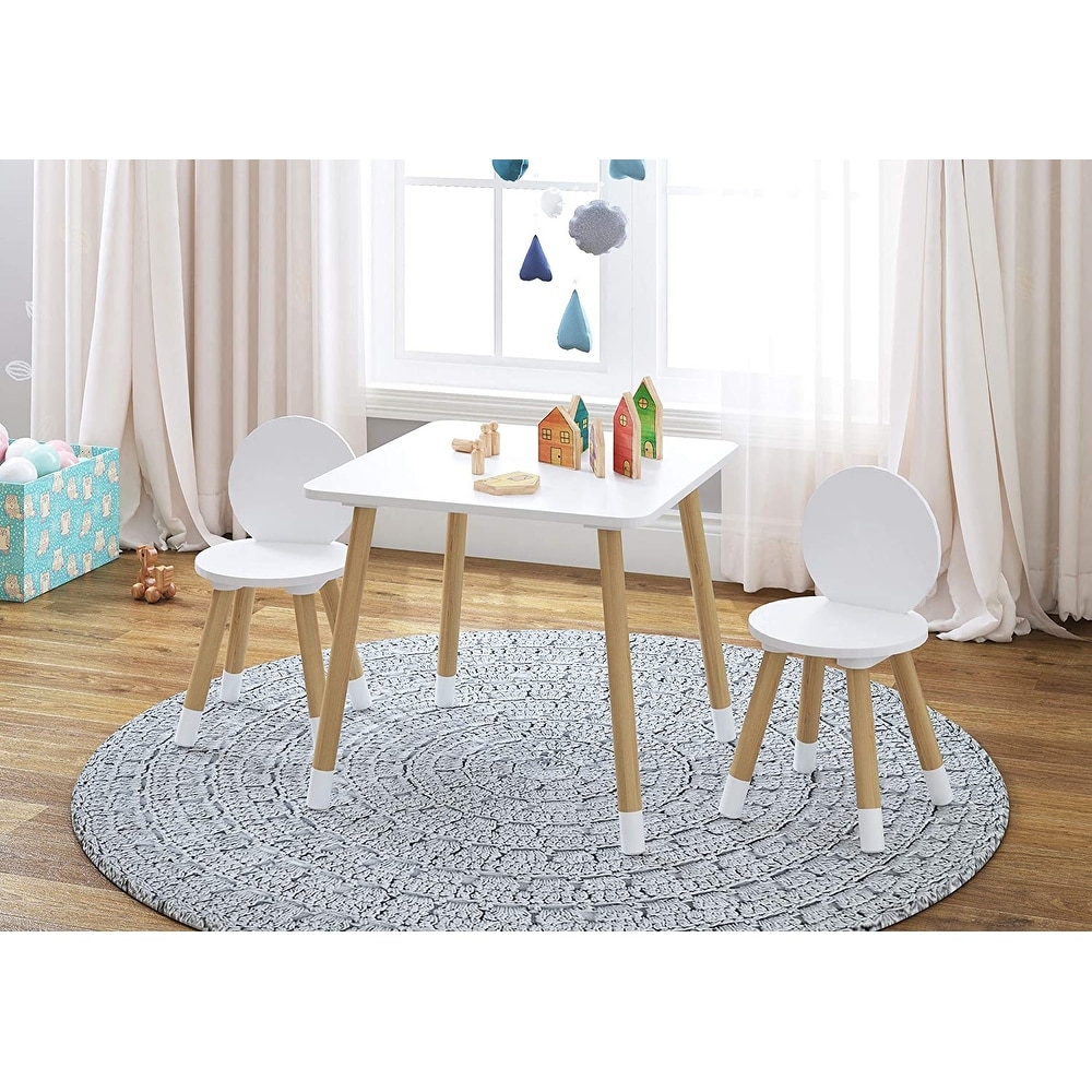 Table and Chairs set W/Letter Print for Children Kids boys& Girls Study Activity 