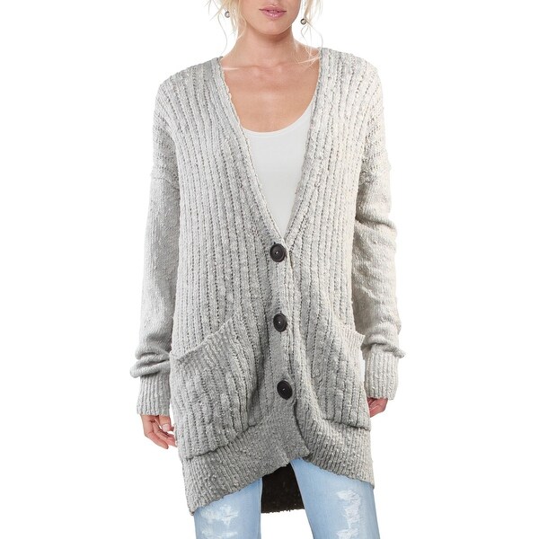 free people grey cardigan