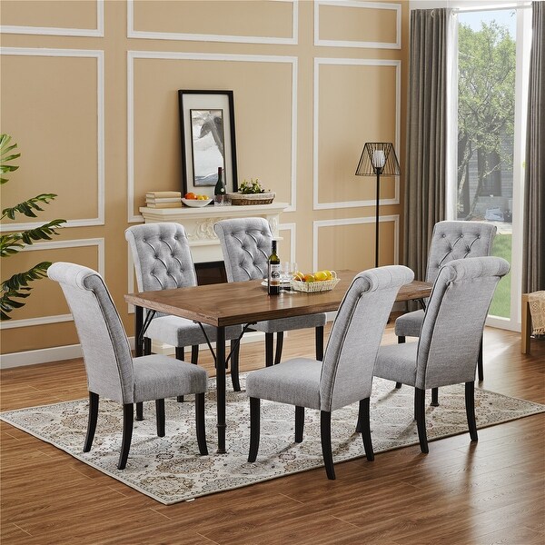 2024-25 秋冬新作  ハイブランドの Homy Casa Traditional Solid Wood Dining Chair(Set of 2 その他