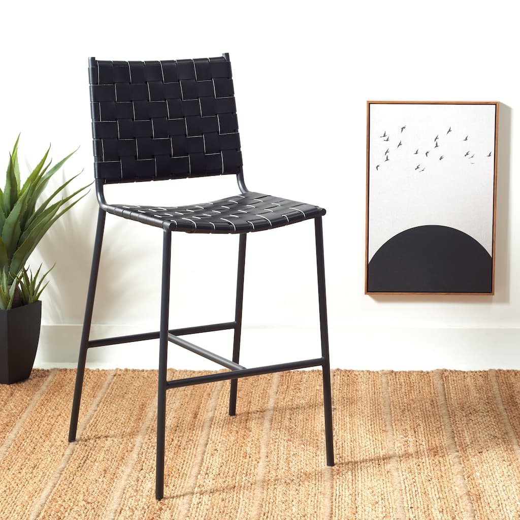 SAFAVIEH Tapati Woven Counter Stool - 20" W x 22" D x 40" H - 18Wx22Dx40H