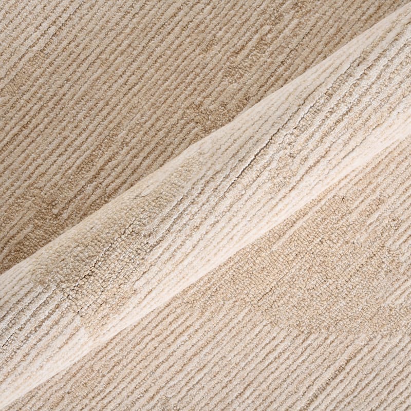 Mohave Ivory and Sand Abstract Hand-Hooked Area Rug 2' x 3'